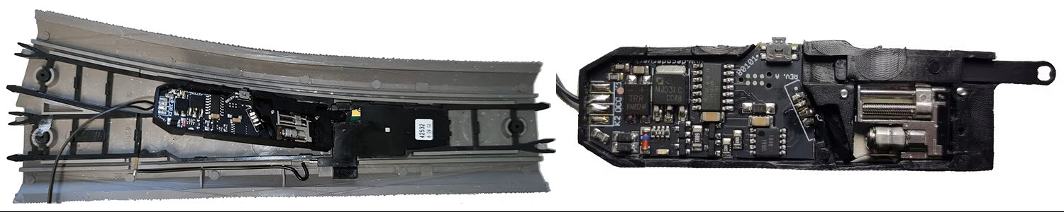 80101 Motorischer digitaler Weichenantrieb für RocoLine Bettungsgleise